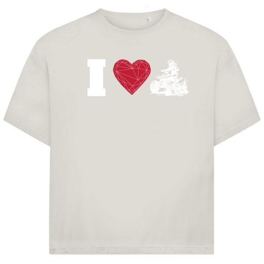 Unisex Jack and Jones Oversize T-Shirt I Love Quad