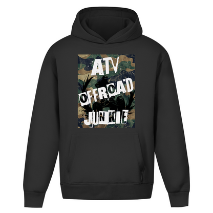 Sweat à capuche oversize sans cordon pour accro au VTT et au tout-terrain