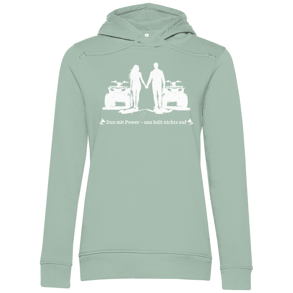 Sweat à capuche bio premium pour femme Quad Duo avec Power