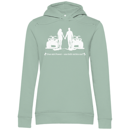 Sweat à capuche bio premium pour femme Quad Duo avec Power