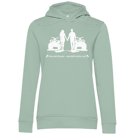 Sweat à capuche bio premium pour femme Quad Duo avec Power