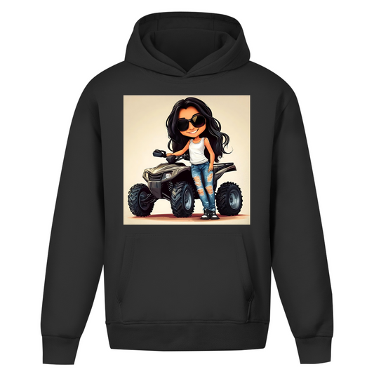 Oversize Hoodie Ohne Kordel QuadLady