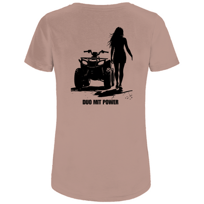 Damen Premium Bio T-Shirt Quad-Paar Duo mit Power