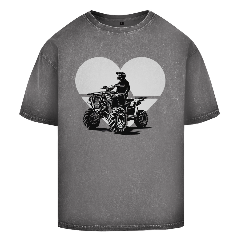 Oversize Washed T-Shirt Quad Herzline