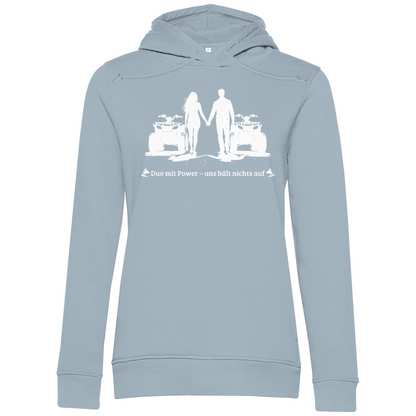 Sweat à capuche bio premium pour femme Quad Duo avec Power