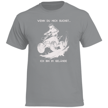 Herren Premium T-Shirt Quad Wenn du mich suchst