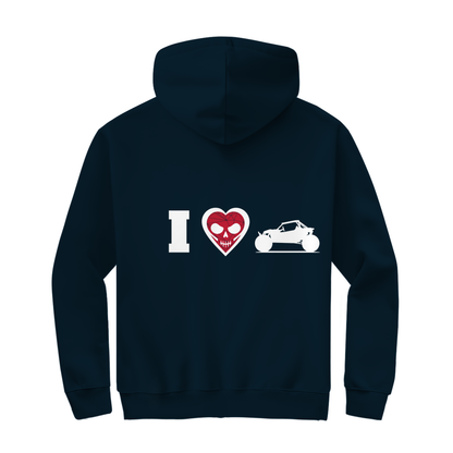 Sweat à capuche zippé unisexe I Love Buggy