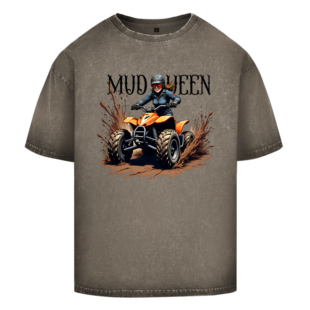 Oversize Washed T-Shirt Quad MudQueen