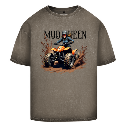 Oversize Washed T-Shirt Quad MudQueen