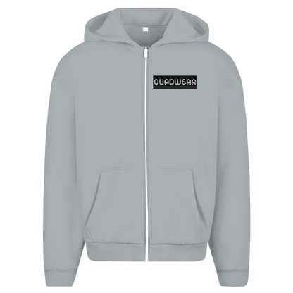 Oversized Zipper Hoodie Quad Skull