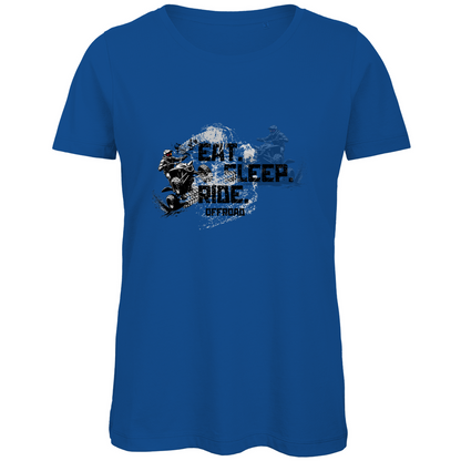 T-shirt bio premium pour femme Quad Eat Sleep Ride