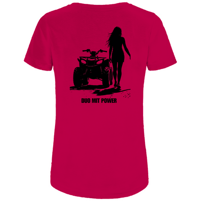 Damen Premium Bio T-Shirt Quad-Paar Duo mit Power