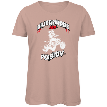 T-shirt bio premium pour femme, groupe sanguin Quad positif ATV