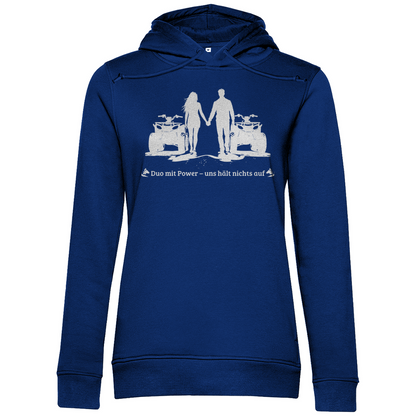 Sweat à capuche bio premium pour femme Quad Duo avec Power