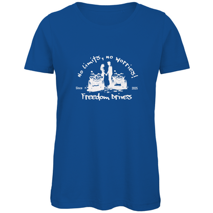 T-shirt bio premium pour femme Quad No Limits, No Worries