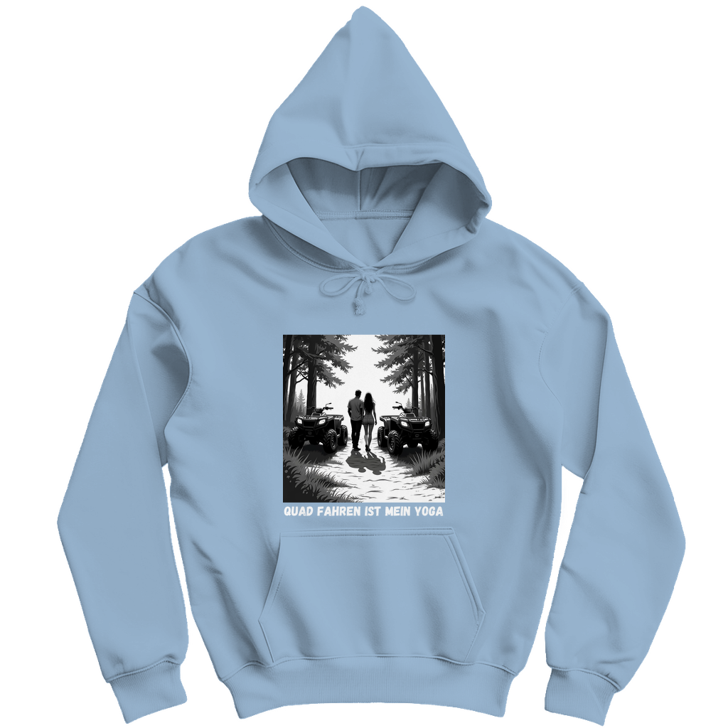 Herren Hoodie Quad fahren ist mein Yoga