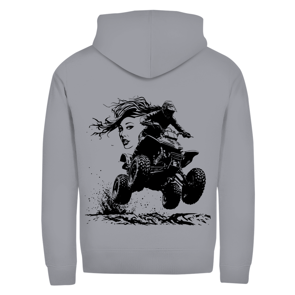 Unisex Zipper Hoodie Quad FunLady