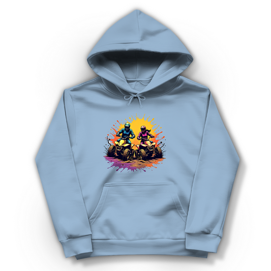 Damen Hoodie Quad Retro