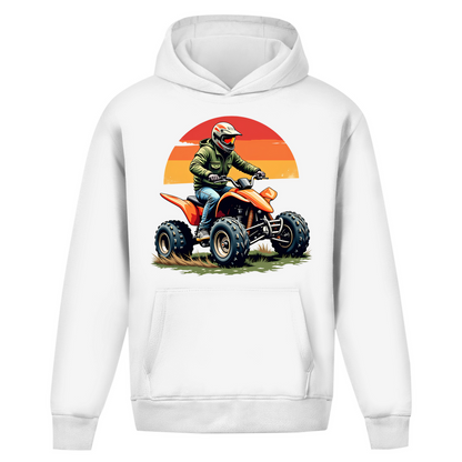 Oversize Hoodie Without Drawstring Quad Retro