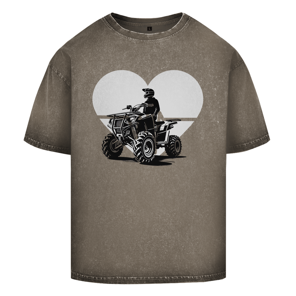 Oversize Washed T-Shirt Quad Herzline