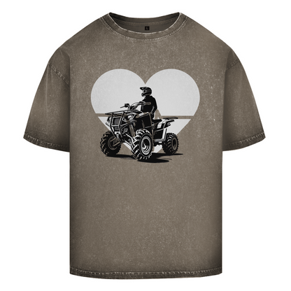 Oversize Washed T-Shirt Quad Herzline