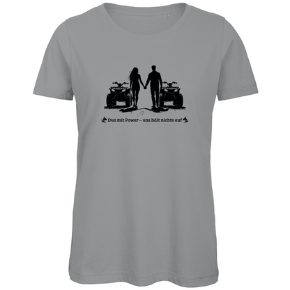 T-shirt bio premium pour femme Quad Duo avec Power