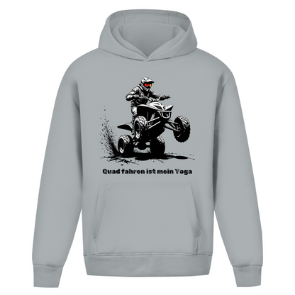 Oversize Hoodie Ohne Kordel Quad fahren ist mein Yoga