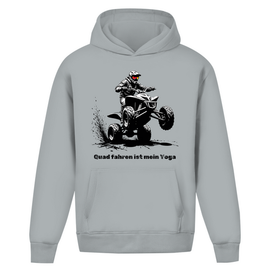 Oversize Hoodie Ohne Kordel Quad fahren ist mein Yoga