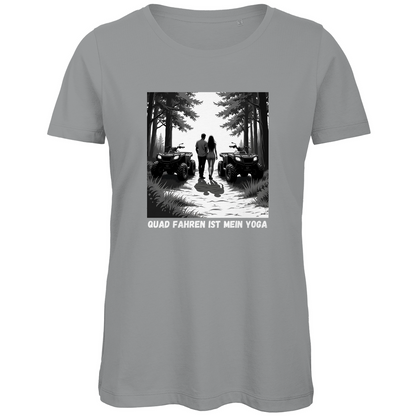 T-shirt bio premium pour femme Le quad est mon yoga