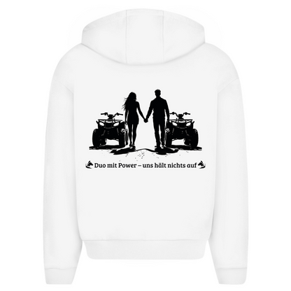 Oversize zipper hoodie Quad Duo with power