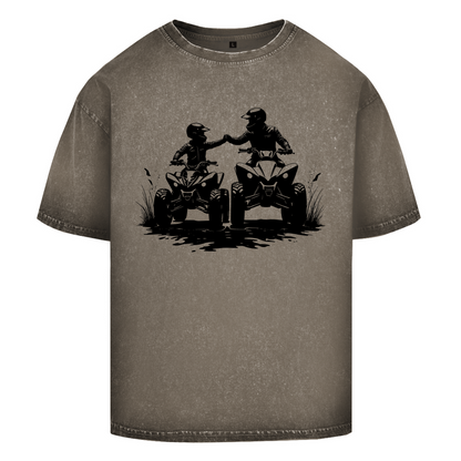 T-shirt délavé surdimensionné Quad Generation