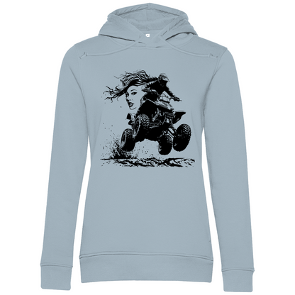 Sweat à capuche bio premium pour femme Quad FunLady
