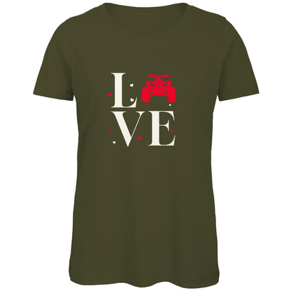 T-shirt bio premium pour femme Quad Love