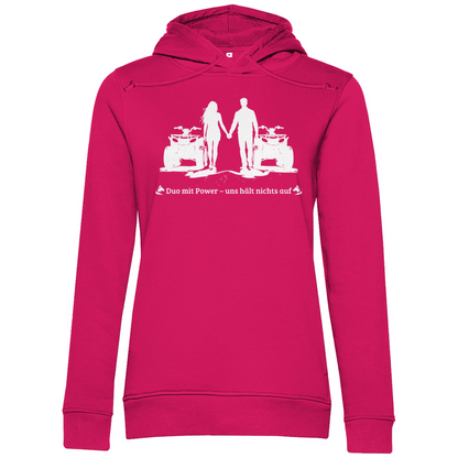 Sweat à capuche bio premium pour femme Quad Duo avec Power