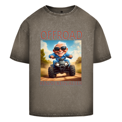 Oversize Washed T-Shirt Quad Offroad kennt kein Alter
