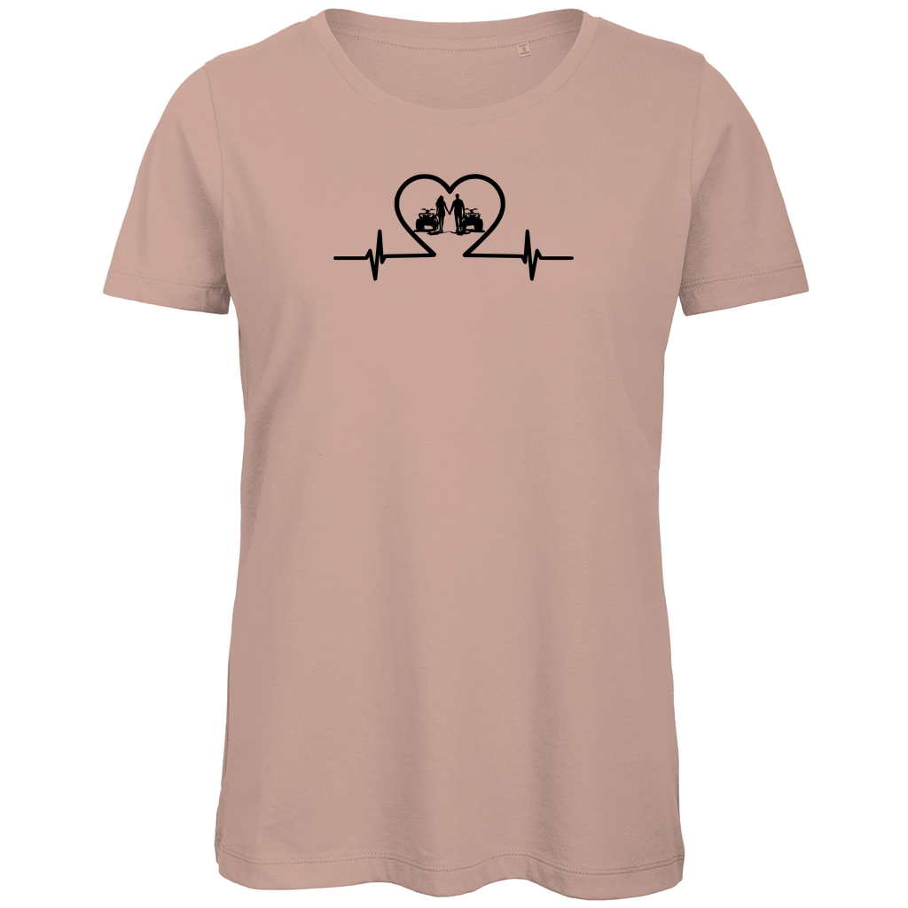 Damen Premium Bio T-Shirt Quad-Paar Duo mit Power