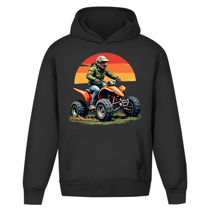 Oversize Hoodie Without Drawstring Quad Retro