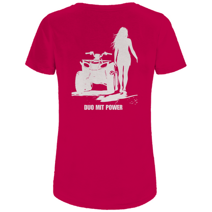 T-shirt bio premium pour femme Quad Couple Duo avec Power