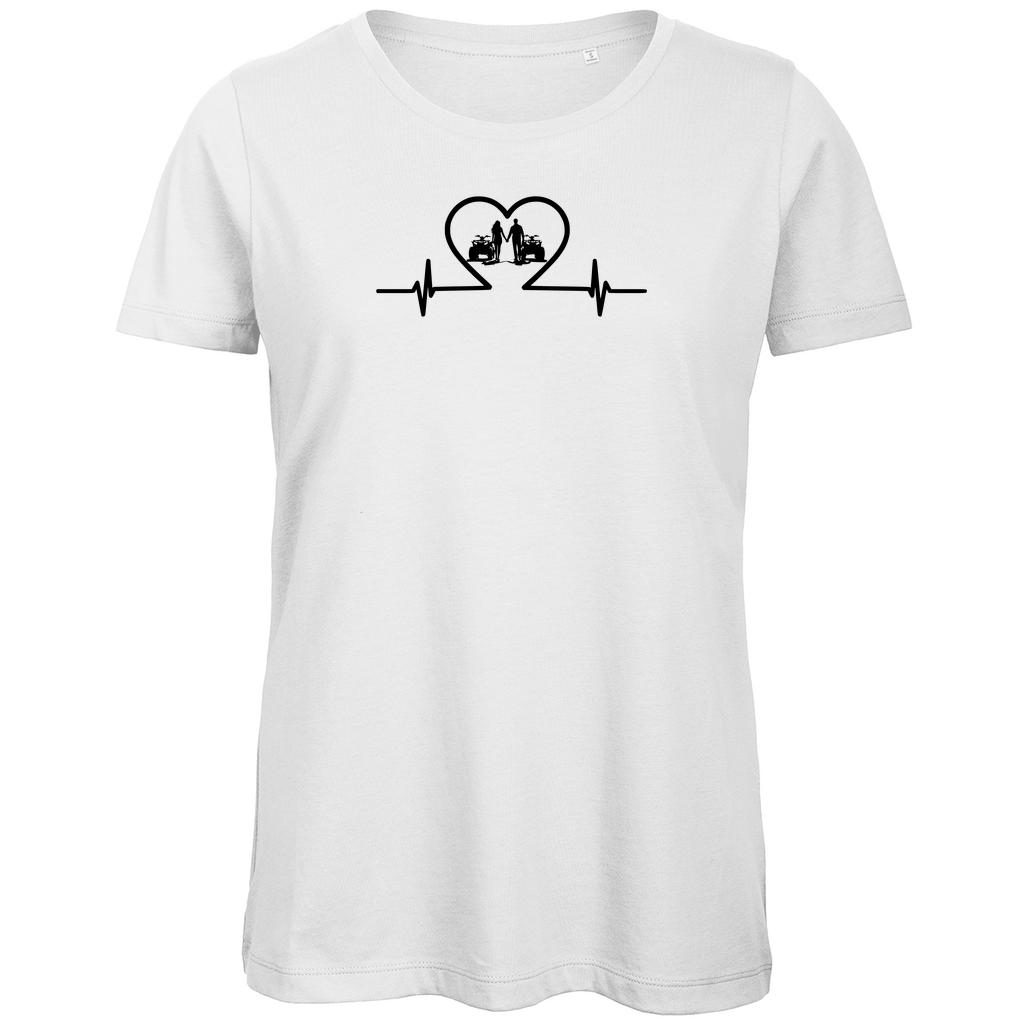 Damen Premium Bio T-Shirt Quad-Paar Duo mit Power