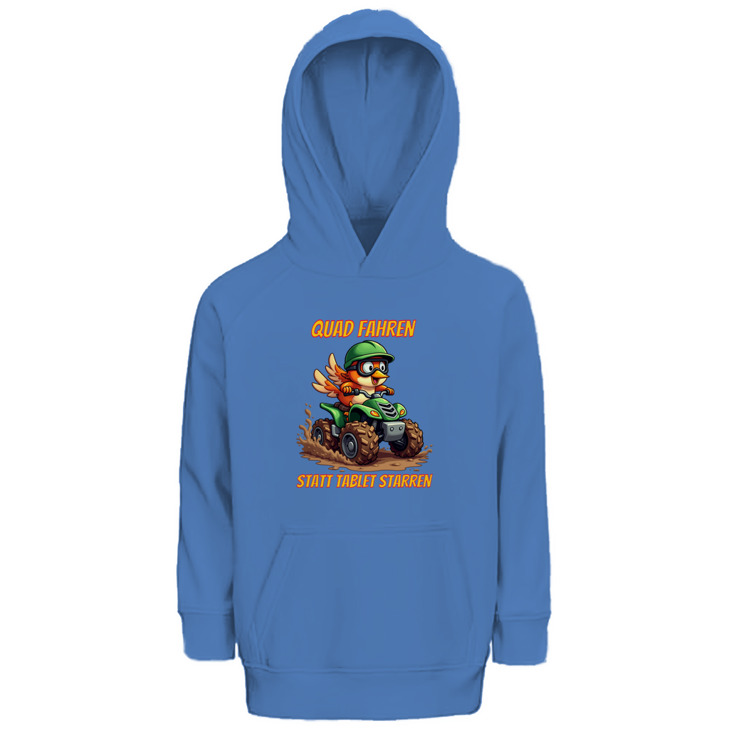 Sweat à capuche premium pour enfants Conduisez un quad au lieu de regarder votre tablette