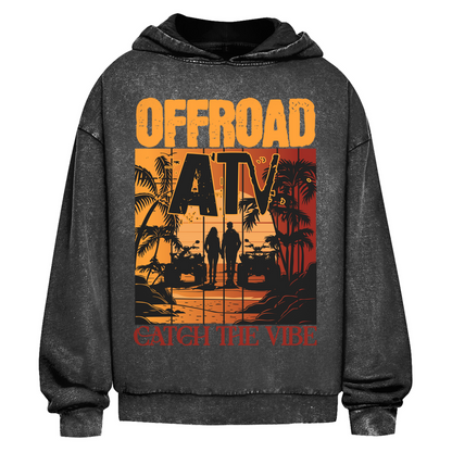 Oversize Washed Hoodie Quad Offroad
