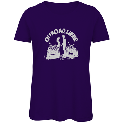 T-shirt bio premium pour femme, motif Quad Offroad Love