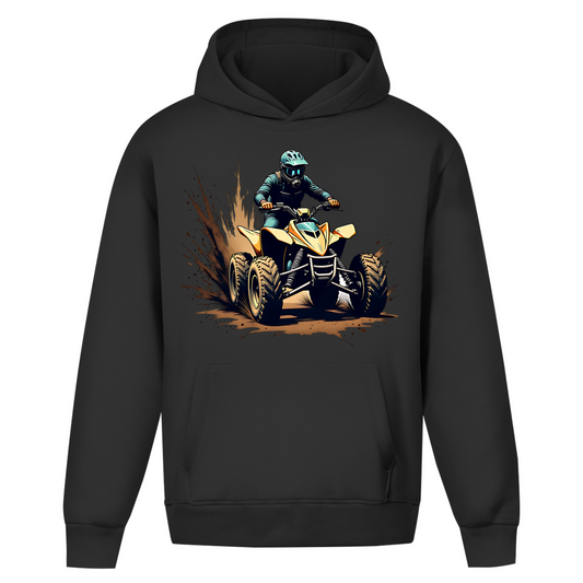Sweat à capuche oversize sans cordon Quad Offroad