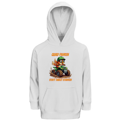 Sweat à capuche premium pour enfants Conduisez un quad au lieu de regarder votre tablette