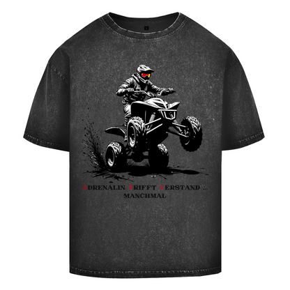 Oversize Washed T-ShirtAdrenaline trifft Verstand...manchmal