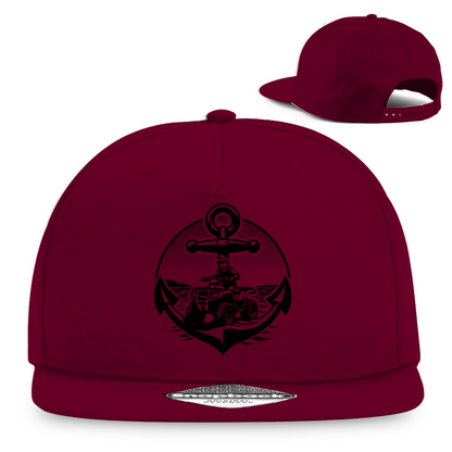 Snapback rapper cap quad anchor