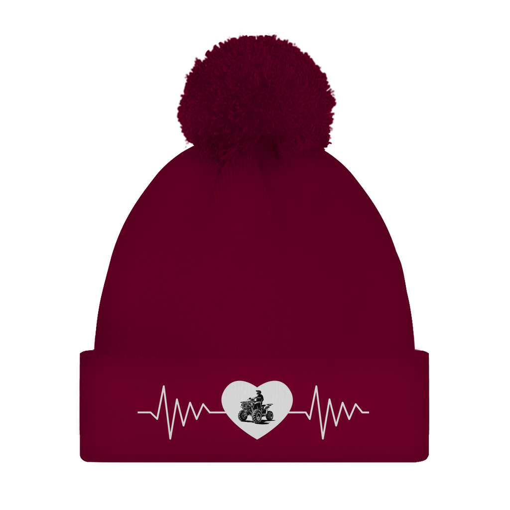 Bonnet à pompon Quad Herzline