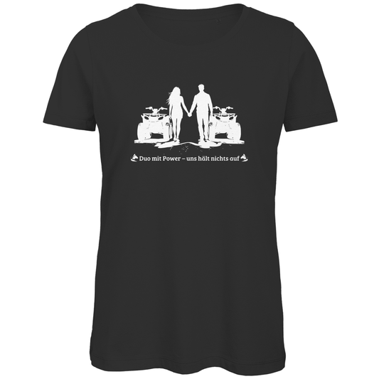 T-shirt bio premium pour femme Quad Duo avec Power