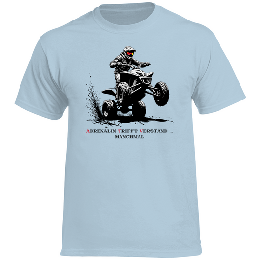 T-shirt Premium pour homme Quad L'adrénaline rencontre l'esprit... parfois