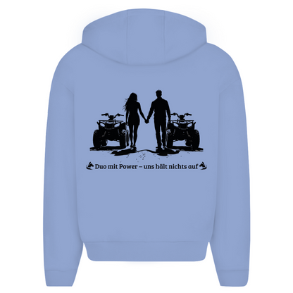 Oversize zipper hoodie Quad Duo with power